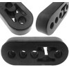 2 x Universal Heavy-Duty Rubber Exhaust Hanger Mount – 4-Hole,