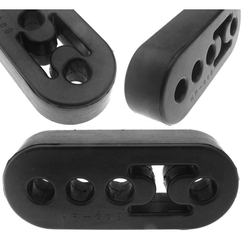 2 x Universal Heavy-Duty Rubber Exhaust Hanger Mount – 4-Hole,