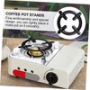 TEHAUX 2Pcs Durable Coffee Pot Holders Sturdy Gas Stove Racks