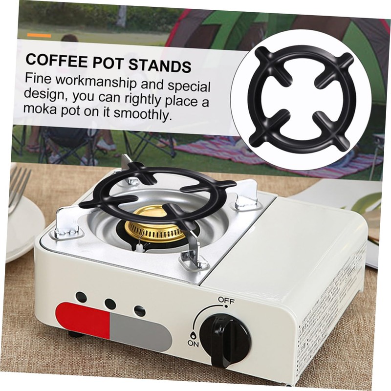 TEHAUX 2Pcs Durable Coffee Pot Holders Sturdy Gas Stove Racks
