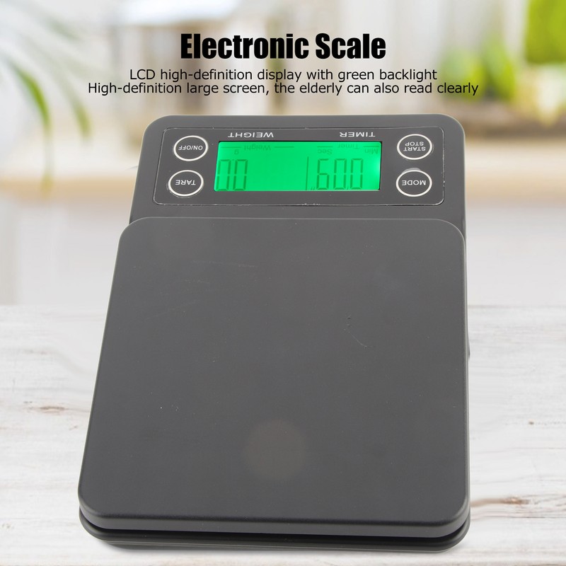 MS‑K07 0.1g~3kg LCD Digital Coffee Scale Electronic Scale with Backlight