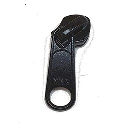 Package of Seven (7) Metal Slider with Single Pull for #5 Coil YKK Zipper, Black