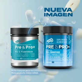Probióticos + Prebióticos | Inulina, Enzimas Digestivas, Papaya, Bromelina, Lipasa, Vinagre de Manzana | Apoya La Digestión, Absorción de Nutrientes Y Bienestar General | Pre&Pro BPN PRO 60 Cápsulas