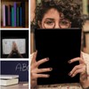 2 Pack Stretchable Jumbo Book Covers, Washable Durable Reusable Book