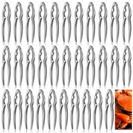 32 Pcs Crab Crackers and Tools, Crab Crackers Sets, Lobster Crackers, Heavy Duty Seafood Cracker Tools, Nut Cracker Set