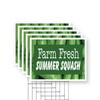 Farm Fresh Summer Squash Yard Sign 5 Pack of 18