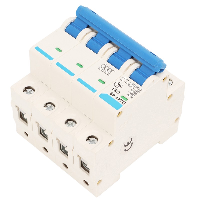 Circuit Breaker 4P MCB DIN Rail Mount Protection Switch 400V