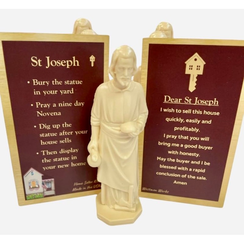 Westmon Works St Joseph House Selling Statue and Prayer Card