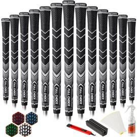 Full Choice 13 Pack Golf Grips Kits - High Feedback and Traction Golf Club Grips, All Weather Performance Golf Club Grips