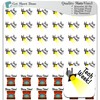 Rehearsal Planner Stickers /54 Fun Vinyl Stickers (1/2”) / Theater