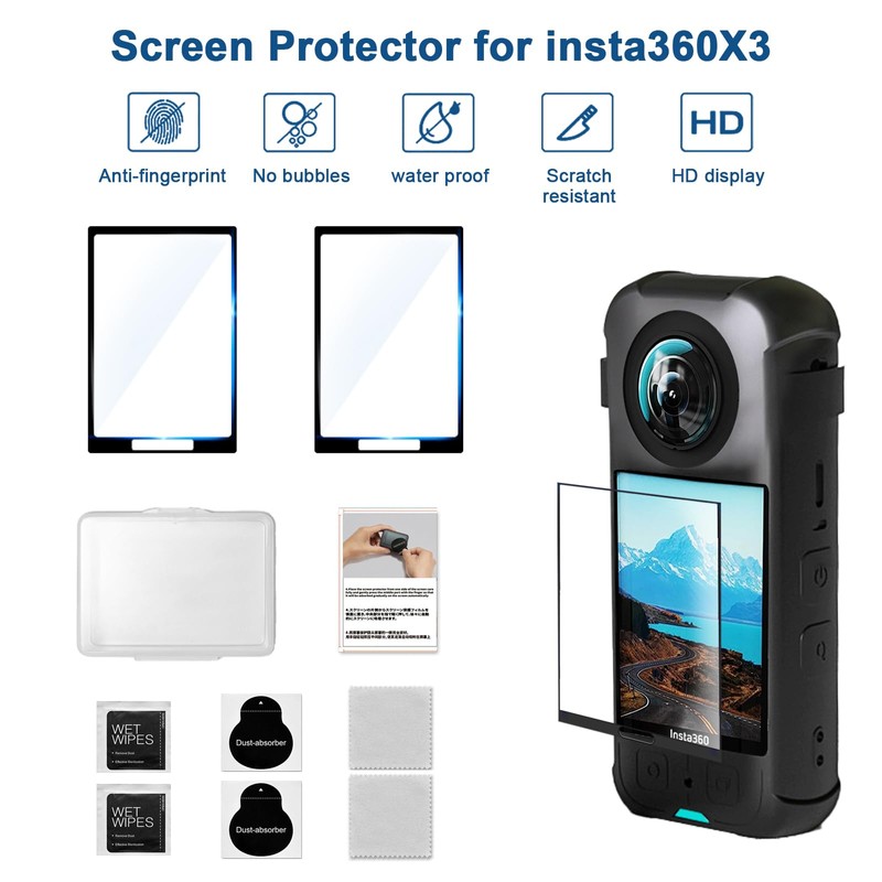 DGUSO Insta360 X3 Accessories 6-in-1 Insta 360 X3 Accessory Kit,