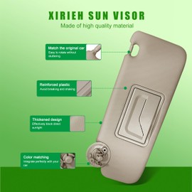 Sun Visor for Chevy Cruze 2011-2019 Sun Visor Replacement Number 95034256 95034253 84126667 84126658 Beige(Left Driver & Right Passenger Side)