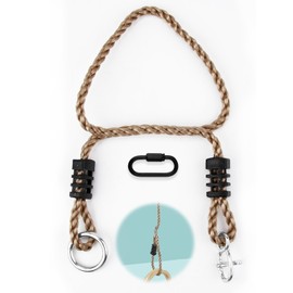 Adjustable Rope for Swings and Hammocks - Outdoor Mounting Set with Carabiner, Swing Attachment Rope Hammock, Swing Tree Attachment Rope for Garden, Camping and Yoga, 100 cm Length