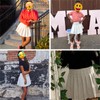 SANGTREE Falda Plisada para niñas con cómoda Banda elástica Casual,