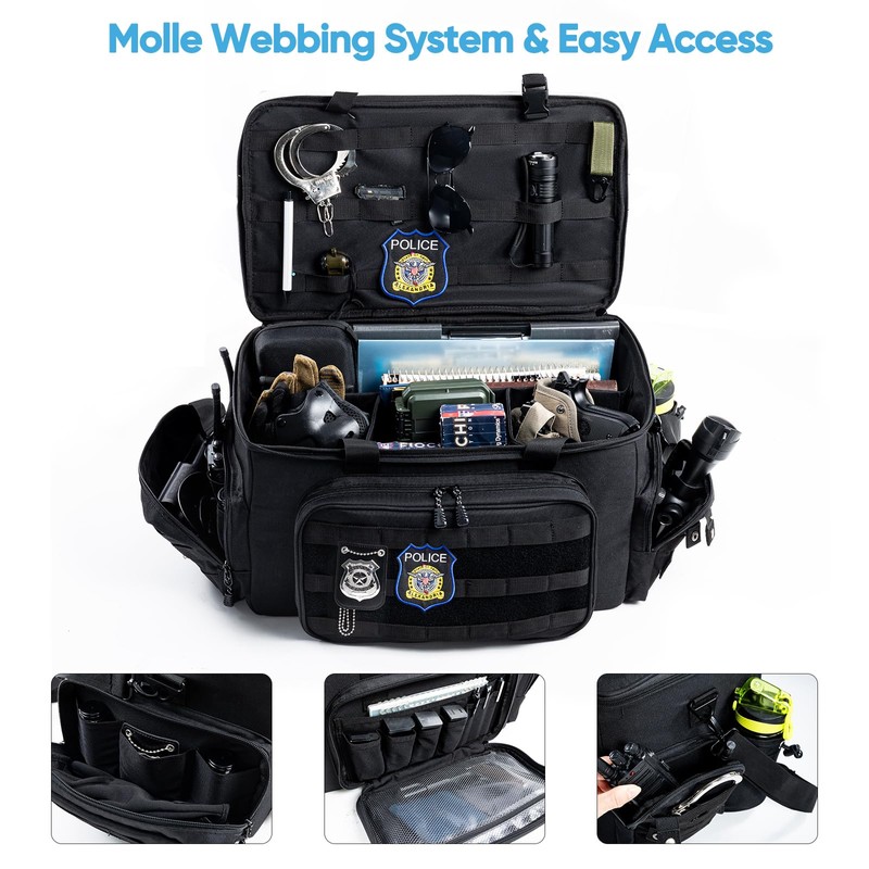 SPORJET Patrol Bag Law Enforcement - Police Duty Bag -