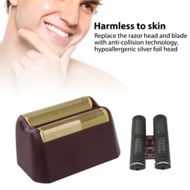 Shaver Replacement Foil and Cutter Bar Assembly Fit for Wahl Shaver Foil 7031-100, 7043-100, 5 Star Series Finale Super Close Shaving Replacement Heads