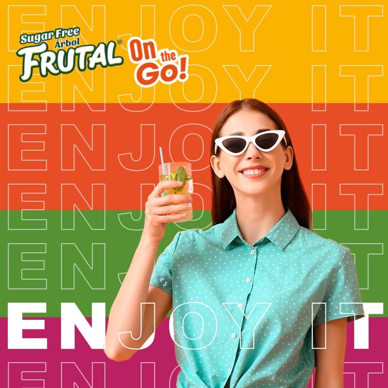 Frutal On-The-Go! | Powdered Drink Mix Pina Colada - Flavored