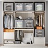 8 Pack Clothes Storage Bins with Metal Frame Foldable Clothing