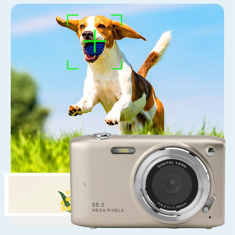 4K Digital Camera for Teens 58MP HD 2.88 Inch IPS