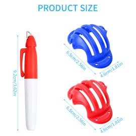 2 Stück Golfballmarkierer Golfball Strichzeichnung Markierung, Golf Ball Liner Marker, Golfball Alignment Tool Liner Kugelmarkierung mit 4 Golfball Marker Stifte (Hohler Stil)