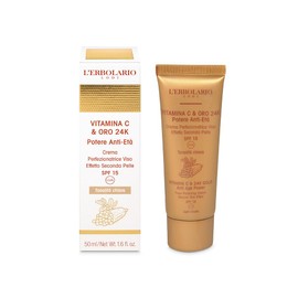 L'Erbolario - Face Protection Cream - Vitamin C & Gold 24K - Light Tone - 50 ml