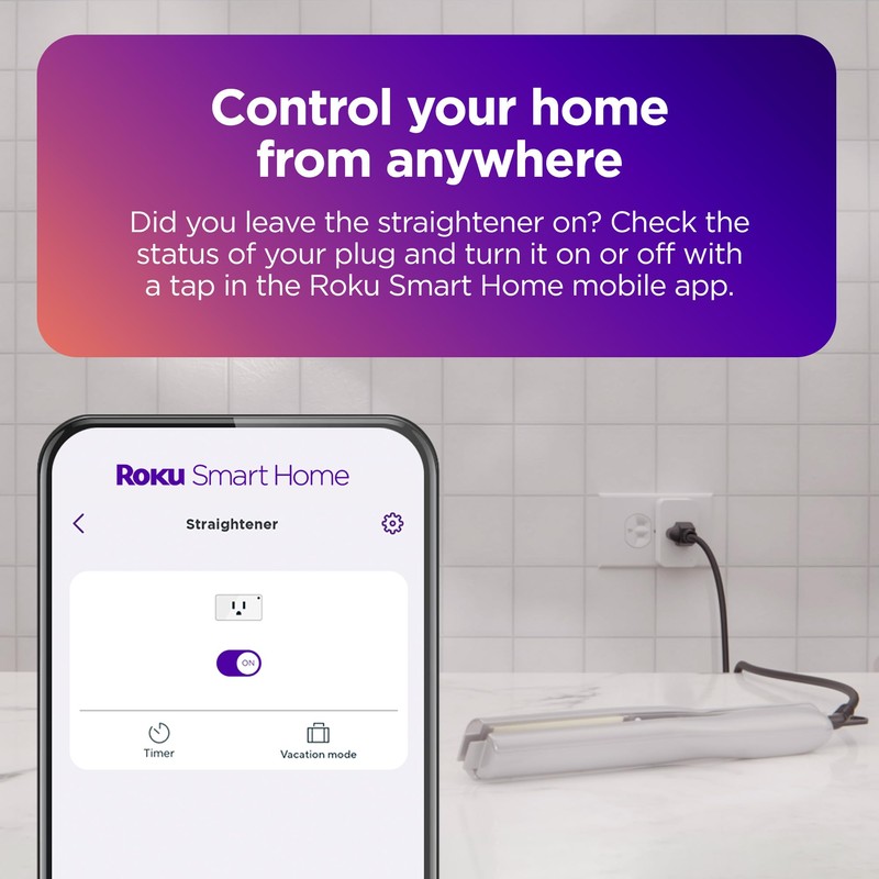 Roku Smart Home Indoor Smart Plug, 2-Pack - WiFi Smart
