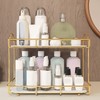 Headerbs Cosmetic Storage Shelf, 2 Tier Bathroom Countertop Rack, Large