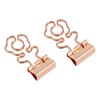100 Pcs Mini Binder Clips Flower Shape Strong Clamping Force