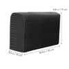 OHPHCALL 2Pcs Elastic Sofa Armrest Cover Black Soft Protector Towels