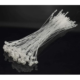 Yesallwas 1000 Pcs 7 Inch Plastic Fastener Hang Tag Clear Snap Lock Pin Security Loop for Retail Store Clothing Accessory Price Pins