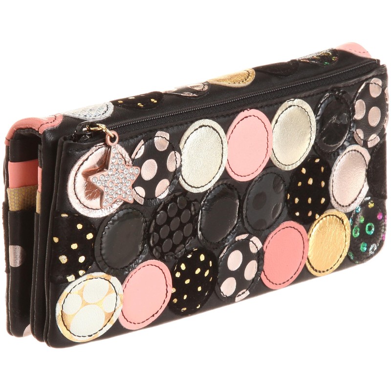 Tsumori Chisato Multi-Dot Wallet, Black II