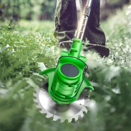 Lithium Electric Rechargeable Lawn Mower Mower Grass Mower Lawn Cutter Grass Cutter Turf Mower Yard Mower Walk-Behind Mowercutting width: round, type: Cordless Lawn Mowers, Color: Green