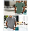 Ficerd 3 Pack Men's Big and Tall Shirts Cotton Short