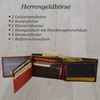 flevado Men's Wallet Multi Colours Genuine Leather Wallet Landscape Format,