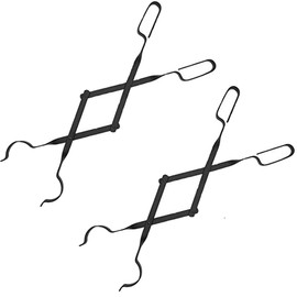 Rocky Mountain Goods Firewood Tongs - (Pack of 2) - Reinforced Wrought Iron for Extra Strength - 26” - Grabber for up to 12” Thick Logs - Log - Rust Resistant Finish for Indoor/Outdoor Use