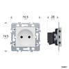DEBFLEX 742927 Electric Standard Wireless Two-Way Wall Switch Casual-Mechanism 2P