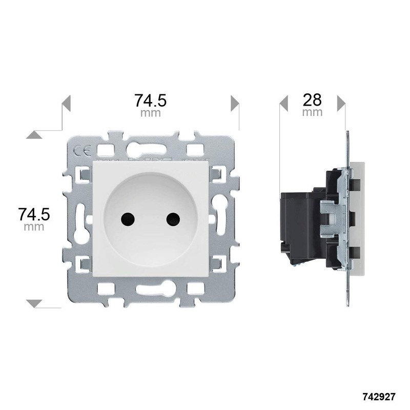DEBFLEX 742927 Electric Standard Wireless Two-Way Wall Switch Casual-Mechanism 2P