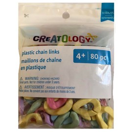 Wavy Pastel Plastic Chain Links by Creatology™ 80pc