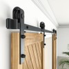 WINSOON 6FT Barn Door Hardware Kit: Double Sliding Door Hardware