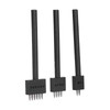 3Pcs Leather Perforated Tool Black Tooth Durable Quick Easy DIY