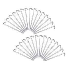 BESPORTBLE Camping Tent Stakes 30pcs Heavy Duty Metal Ground Stakes Aluminum Alloy Spikes Earth Anchors