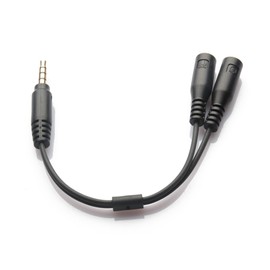 OSALADI Stereo y Splitter Audio Cable Adapter Dual Female Headphone Microphone Jack Compact Design for Laptops Mobile Devices Compatible Headphones Gaming Headsets