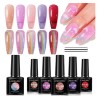 6 Pcs Gel Nail Polish Kit Colourful Nailpolish For Gift