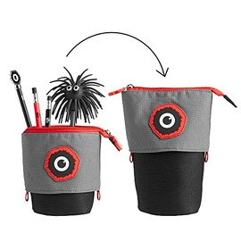 Tinc Pop Up Standing Pencil Pouch Case | Durable Canvas Pencil Case | Pencil Pot & Pencil Case | Black