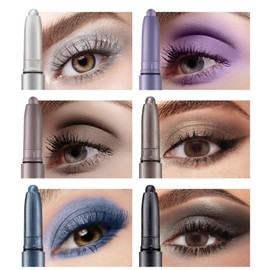 6 Colours Eyeshadow Pen Eyeshadow Pencil Eyeshadow Set Eyeshadow Pen Eyeshadow Stick Shiny Shadow Sticks Waterproof Durable Quick Drying Makeup Gift for Women