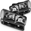 LBRST Headlight Assembly Fit for GMC Sierra 1500 1999-2006 for
