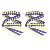 2Pcs Ribbon Leis Double Braided Necklace Graduation Congrats Accessory for