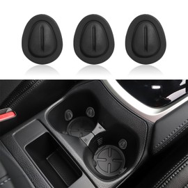 Tecledsn 3PCS Car Cup Holder Coaster, Car Cup Holder Insert, Silicone Car Cup Coasters/Cup Mats, Non-Slip Anti Dust Mats Cup Holder Insert Coaster Universal for Car Truck SUV
