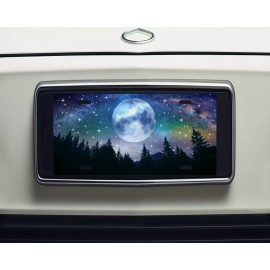 Twisted R Design Moon Northern Lights Aluminum Front License Plate Car Accessory Vanity