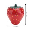 MAGICLULU 1Pc Strawberry Shaped Mechanical Timer Cute Decorative Kitchen Timer